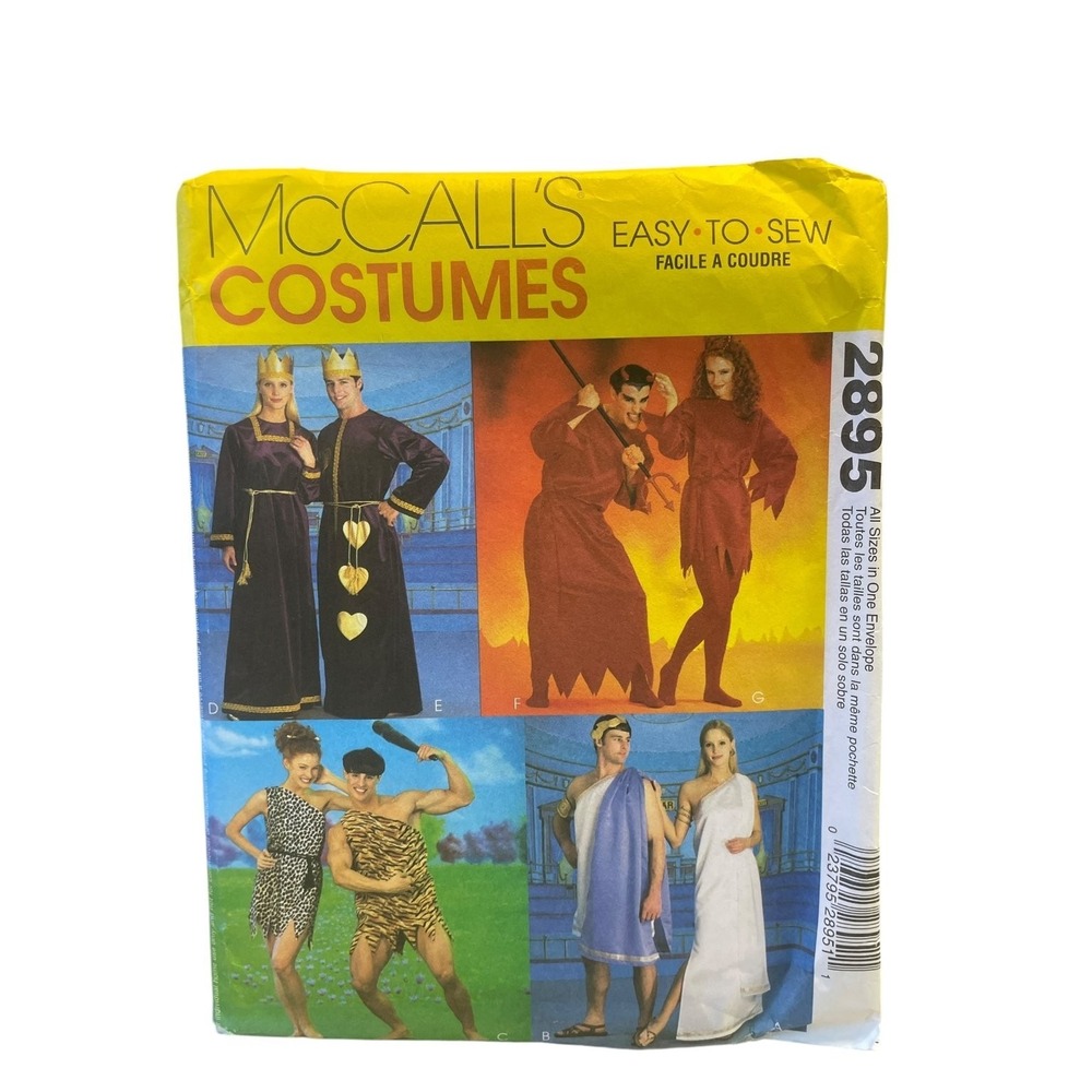 McCALL'S 2895 Tunic Costumes Misses Men Teen‎ Boys All Sizes UNCUT